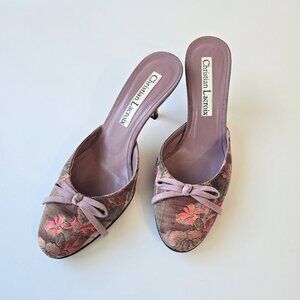 CHRISTIAN LACROIX Silk Brocade Mules